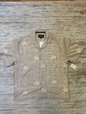 MALIBU Short Sleeve Button Up Shirt [SIZE L] Mens [GREY] Casual Shirt